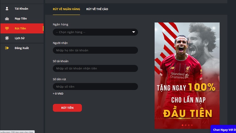Bật mí cách rút và nạp tiền Dabet cực dễ dàng cho tân binh 8 Rút Tiền Qua Tài Khoản Ngân Hàng Là Cách Nhiều Cược Thủ Chọn