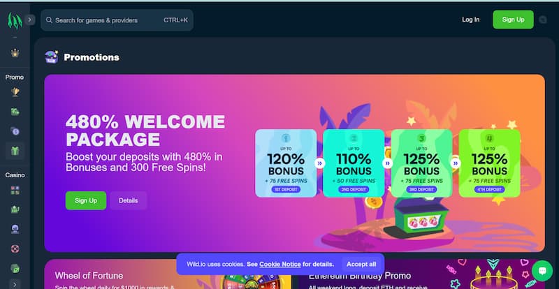 Wild.IO - Nhà cái cá cược UY TÍN và ĐẲNG CẤP nhất 2024 5 Khuyến Mãi Có Tại Nhà Cái Wild.io